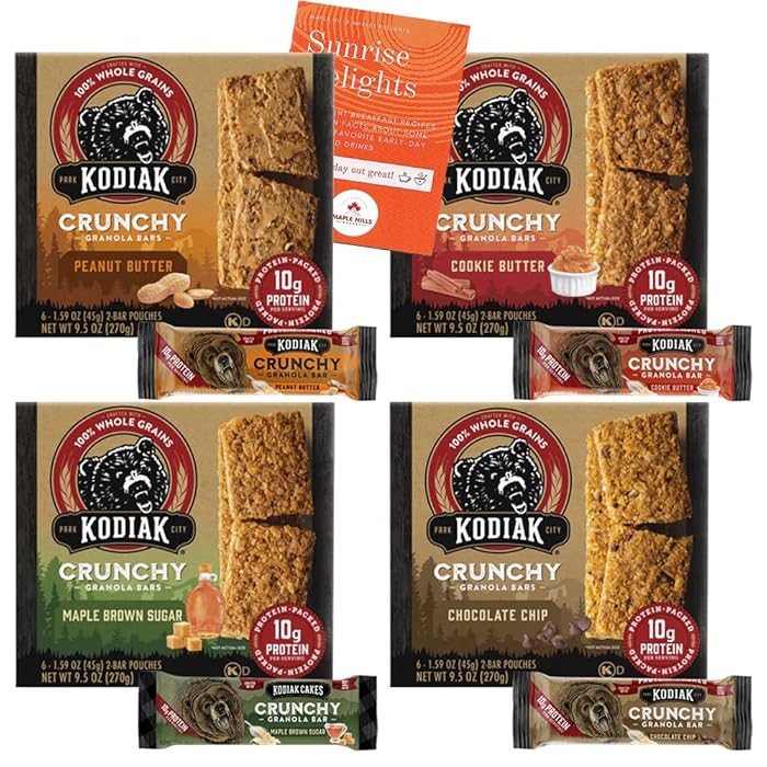 Buy Kodiak Cakes High Protein Crunchy Granola Bars Variety Pack 48