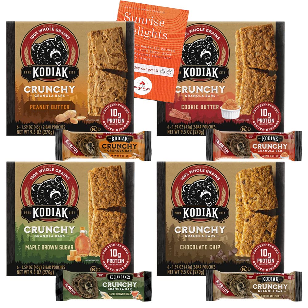 Buy Kodiak Cakes High Protein Crunchy Granola Bars Variety Pack 48