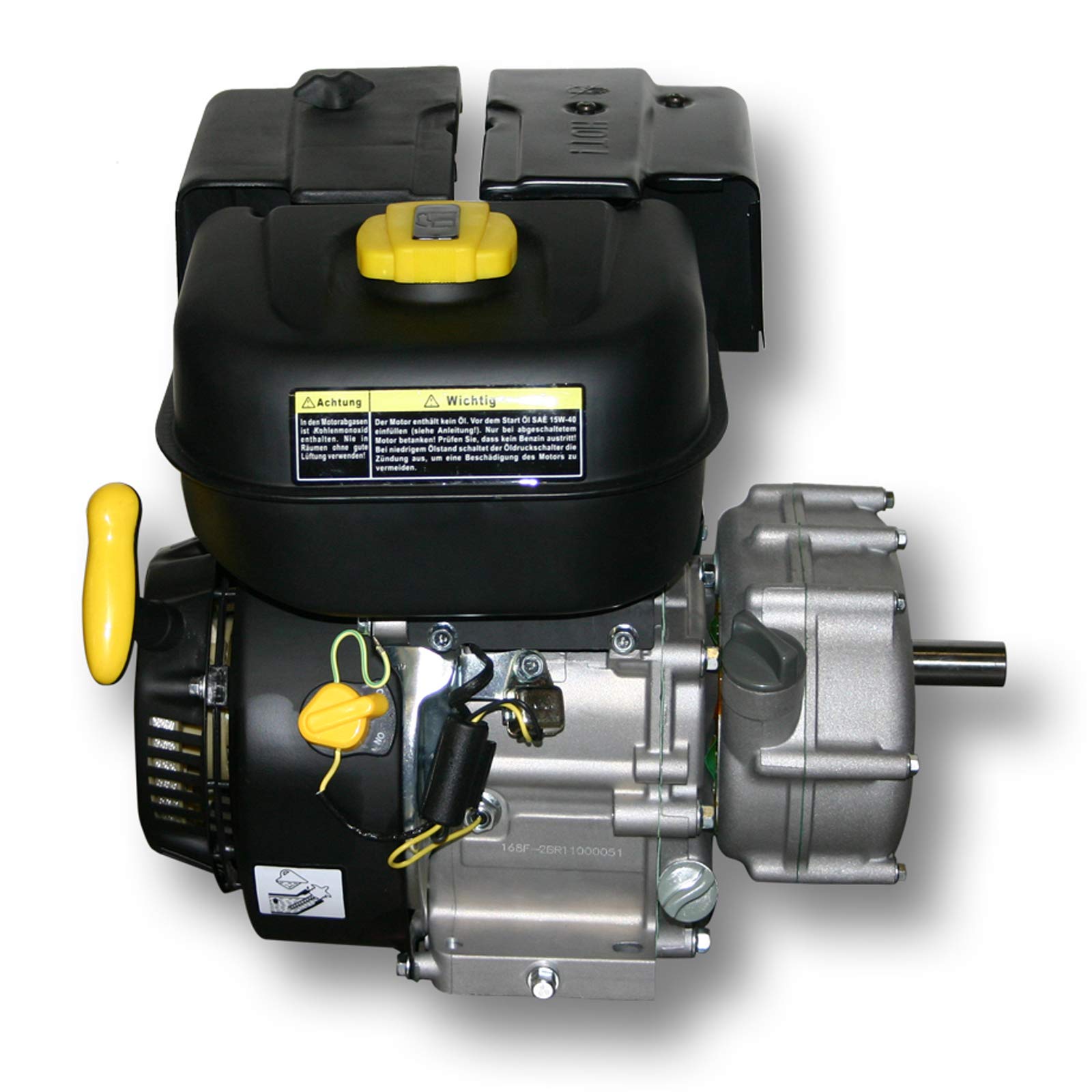 LIFAN 168 Benzinmotor 4,8 kW 6,5 PS 196 ccm mit Ölbadkupplung und Reduktionsgetriebe 2:1 Kartmotor