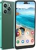 Zunate I14pro Max 4G Smartphone, 6.1in HD Screen Phone for Android 11 with Navigation System, Dual SIM 4GB RAM 64GB ROM 8MP 16MP 4000mAh Battery Unlocked Mobile Phone for SeniorDark Green