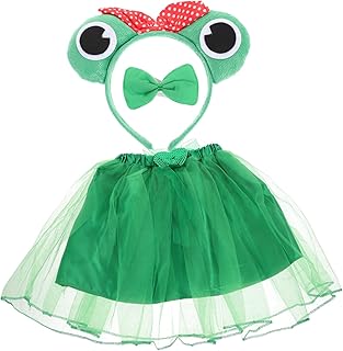 Gogogmee Trajes De Animais Para Crianças 3 Pçs De Sapo Infantil E Roupas De Menina De Fada Shped De Fada Para Meninas De Fada Para Meninas Maquiagem Vestido De Fada Vestuário