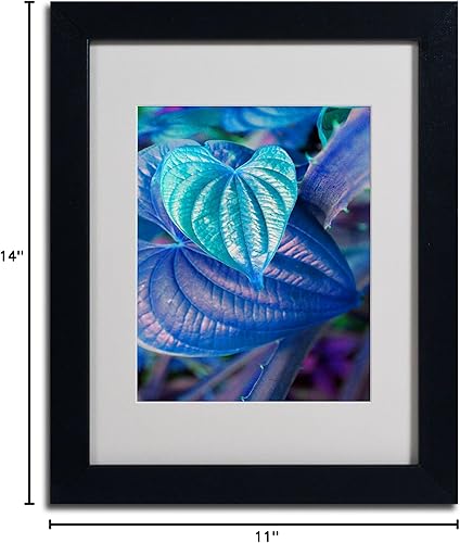 Miniatura 6 de Trademark Fine Art Patty Tuggle - Arte enmarcado de corazones de neón con marco negro, 11 x 14 pulgadas