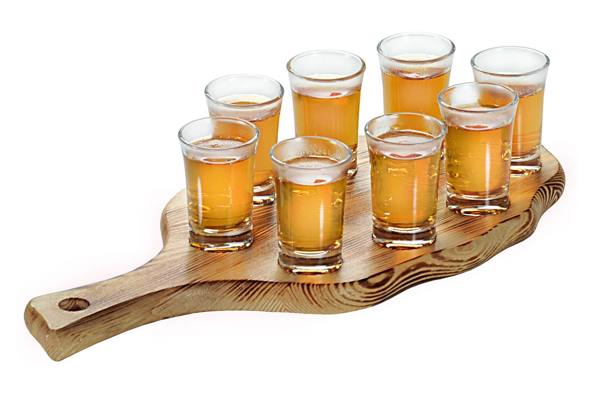 Schnapsglasträger mit individueller Gravur inkl. Schnapsgläser | individuelle Textgravur | Geschenk | Abschied | Geburtstag | Junggesellenabschied