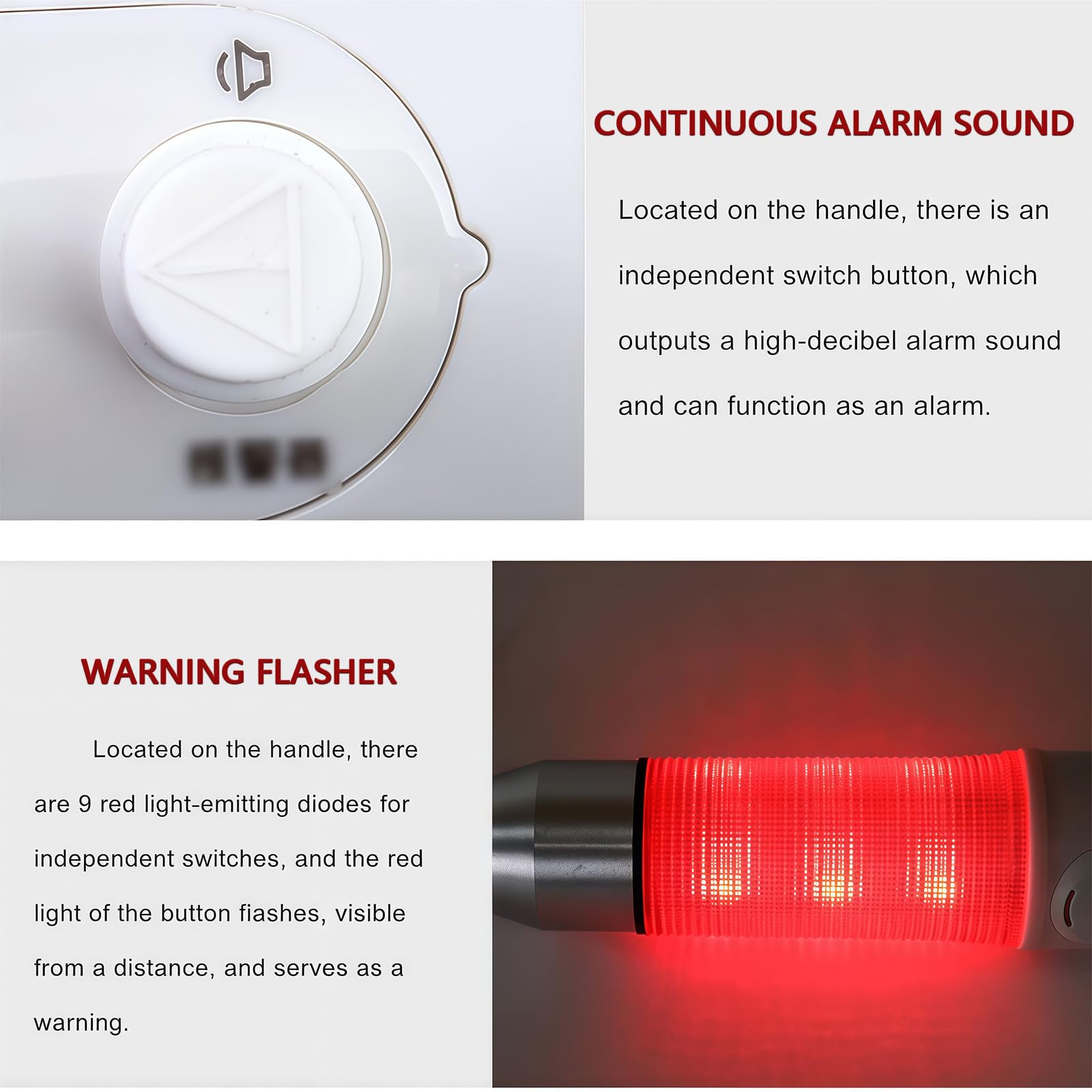 Bastón ciego inteligente con sonido y luz, alarma electrónica, muletas magnéticas y diseño telescópico, ideal para asistencia de movilidad de ancianos