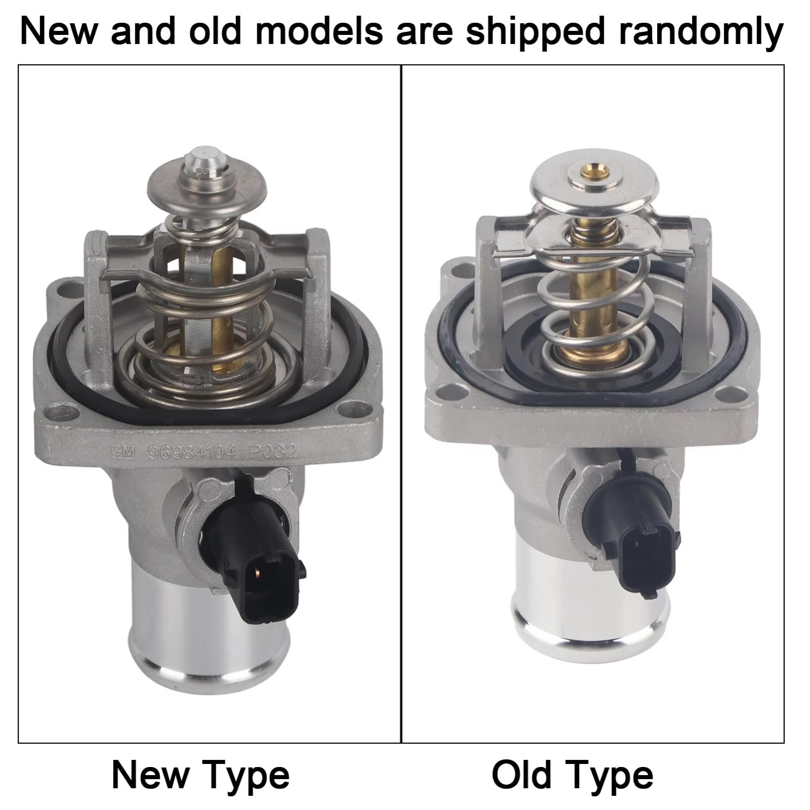 Motorkühlmittelthermostat Mit Gehäuse 96984104, Kompatibel Mit Chevrolet Für Aveo 2009–2014 Für Cruze 2011–2015 Für Sonic 2012–2017 Thermostat Kühlmittel