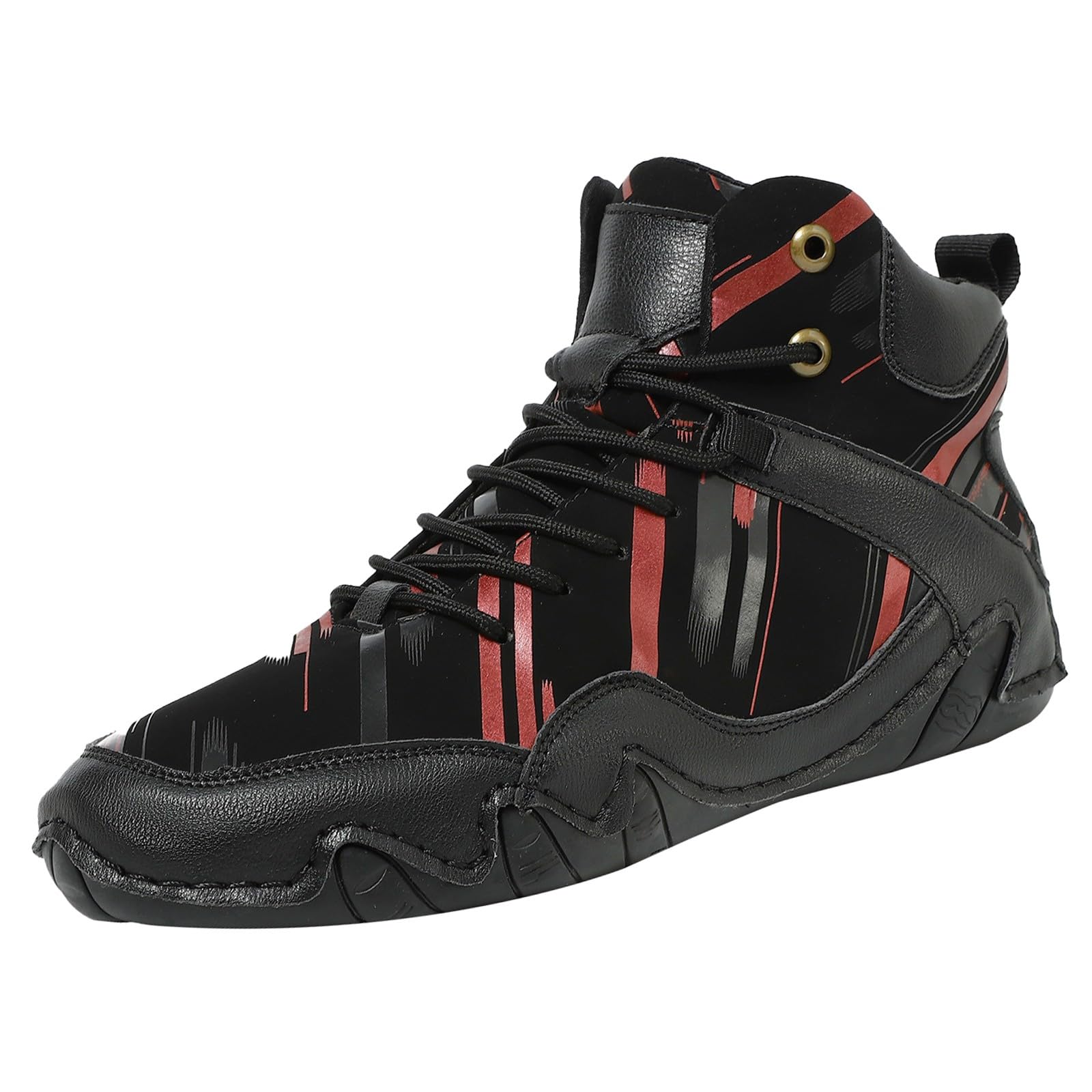 Generisch Scarpe da ginnastica alte da donna e da uomo, comode e con calda imbottitura, con punta larga, per autunno e inverno, da jogging, per attività all'aria aperta, antiscivolo