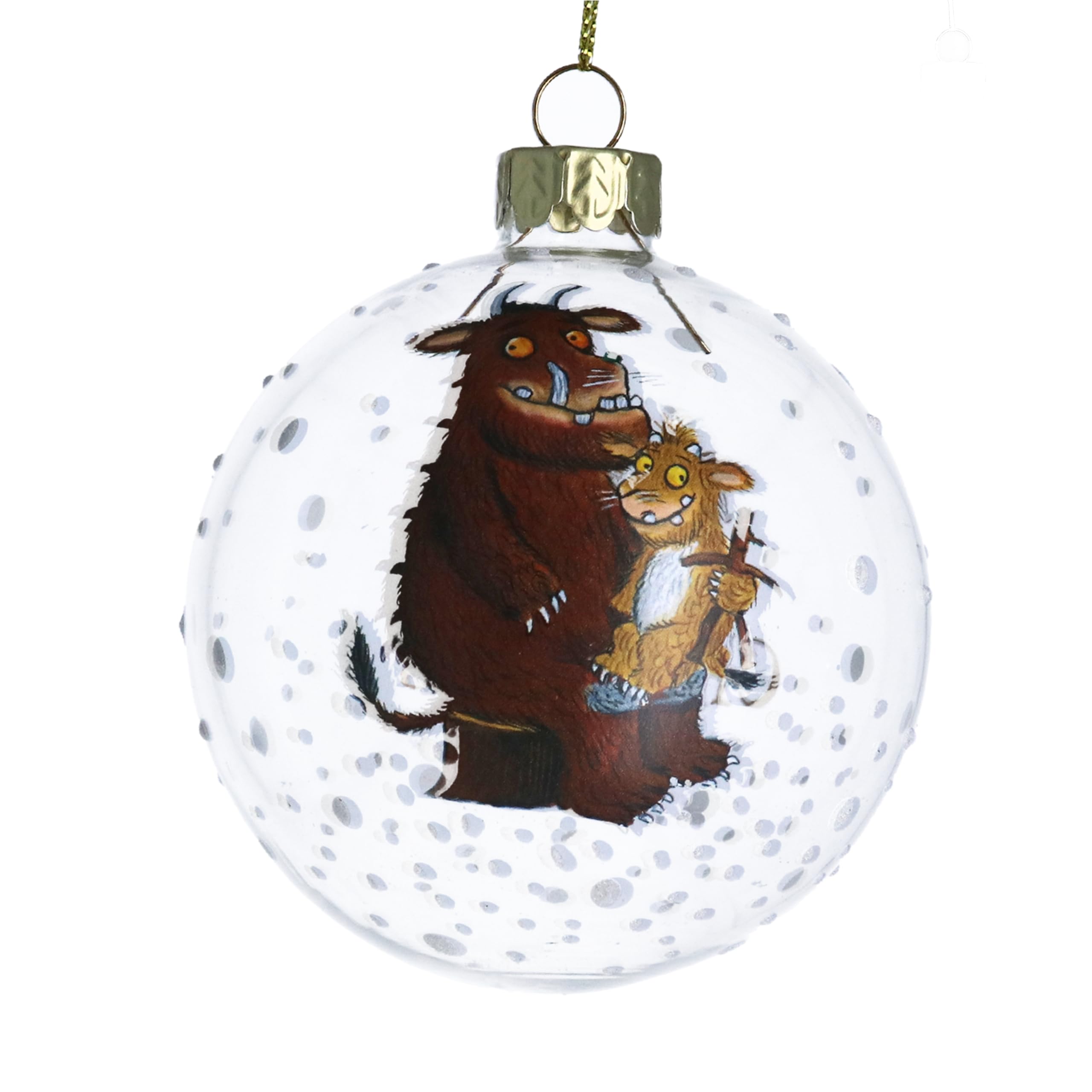 Gisela Graham Clear Gruffalo Baby's 1St Christmas Bauble, 8Cm