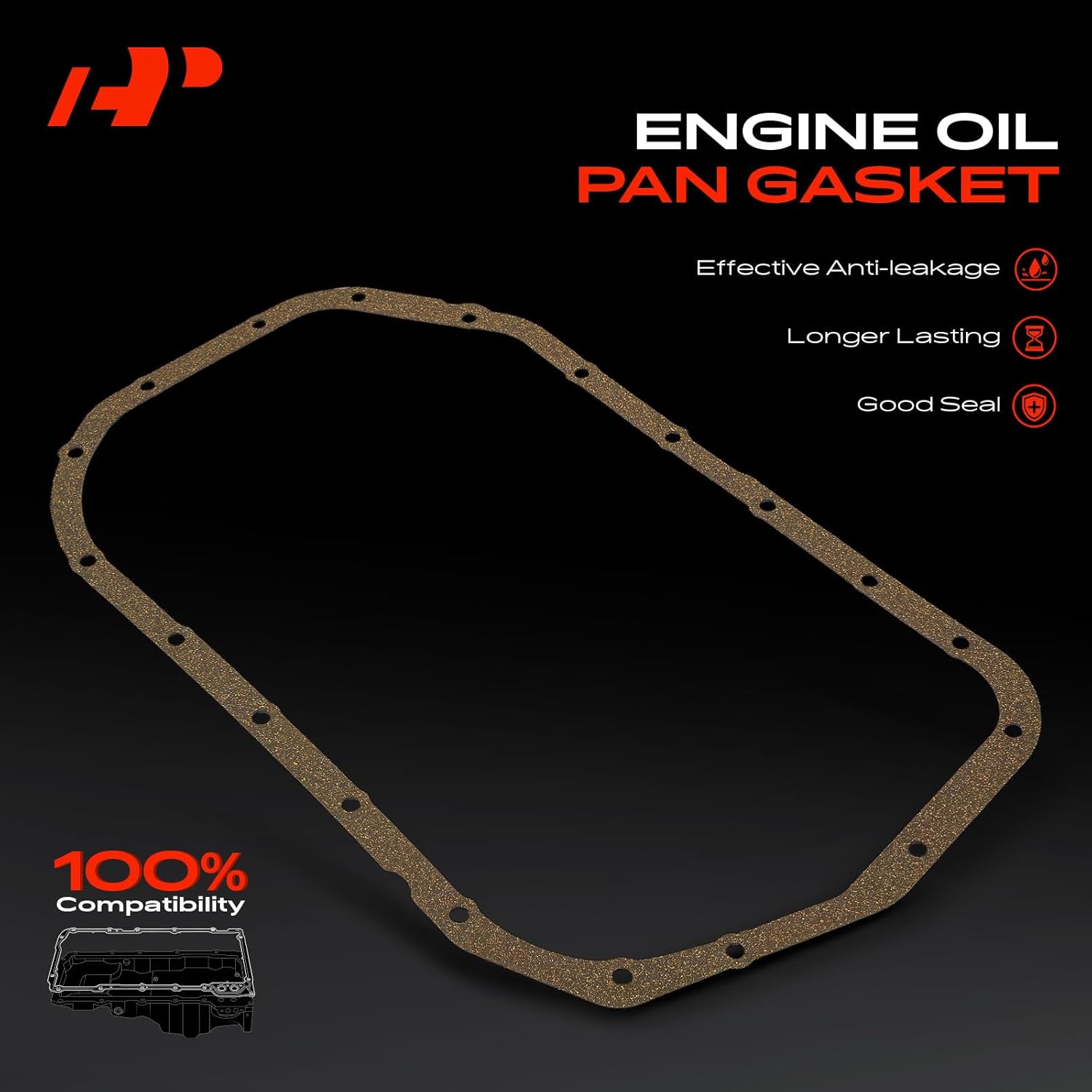 A-Premium 2.0L 2.4L Engine Oil Pan Gasket Set, Compatible with Dodge Ram 50, Colt & Mitsubishi Eclipse, Galant, Expo, Expo LRV4, Mighty Max, Montero Sport & Plymouth Colt & Eagle 2000 GTX, Summit