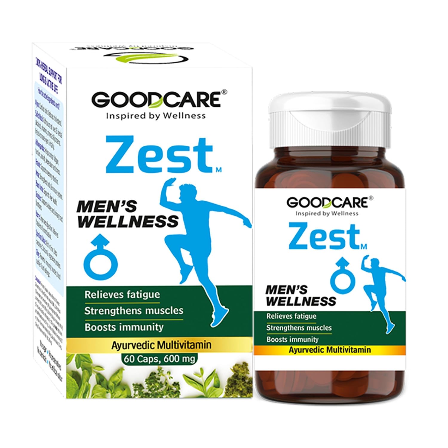 GOODCARE Zest Men Ayurvedic Multivitamin Capsules | Boosts Immunity | With Ashwagandha & Ayurvedic Herbs | Relieves Fatigue, Enhances Vitality & Memory | 60 Capsules (B0CX969NGF) Amazon Price History, Amazon Price Tracker