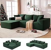 Vista 36 de Sofá Seccional Cloud de 110", Sofá Boneless para Sala de Estar, Sofá Seccional Modular con Asiento Profundo, Cómodo Sofá Esponjoso con Chaise
