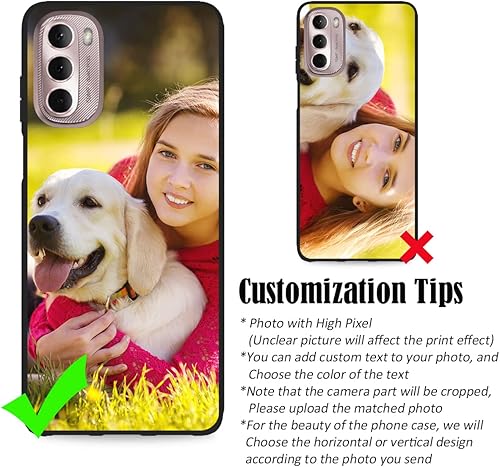 Vista 85 de Funda personalizada para Motorola Moto G Stylus 2021 con nombre de foto, texto y foto, GStylus personalizado -21 funda suave y fina (negro) de 6.8