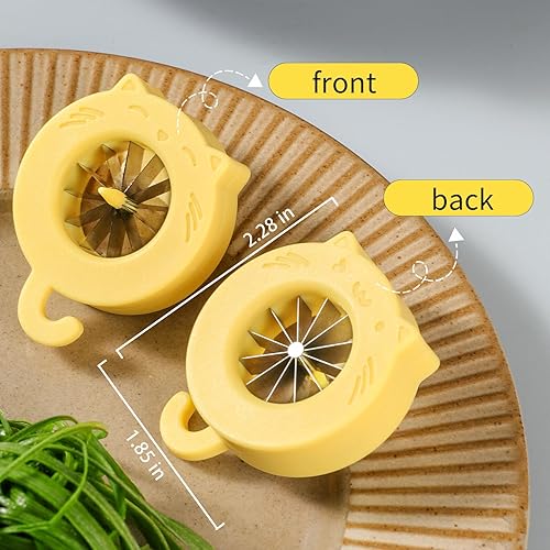 Miniatura 7 de Trituradora de cebolla verde, 12 cuchillas de acero inoxidable, herramienta de corte de cebolla verde, cortador de trituración de cebollas,