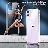 Vista 9 de Temdan Funda magnética transparente para iPhone 15 Pro Max, compatible con Magsafe, 2 protectores de pantalla de vidrio + protector de lente