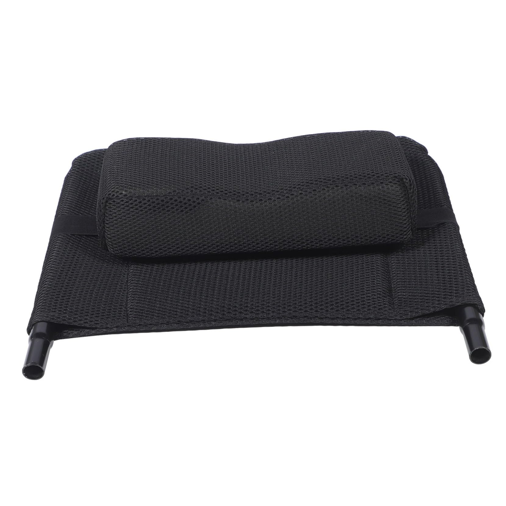 Respaldo Silla de Ruedas Elevable y Extraíble de Tela de Malla, Acero al Carbono, Accesorios para Silla de Ruedas, Negro