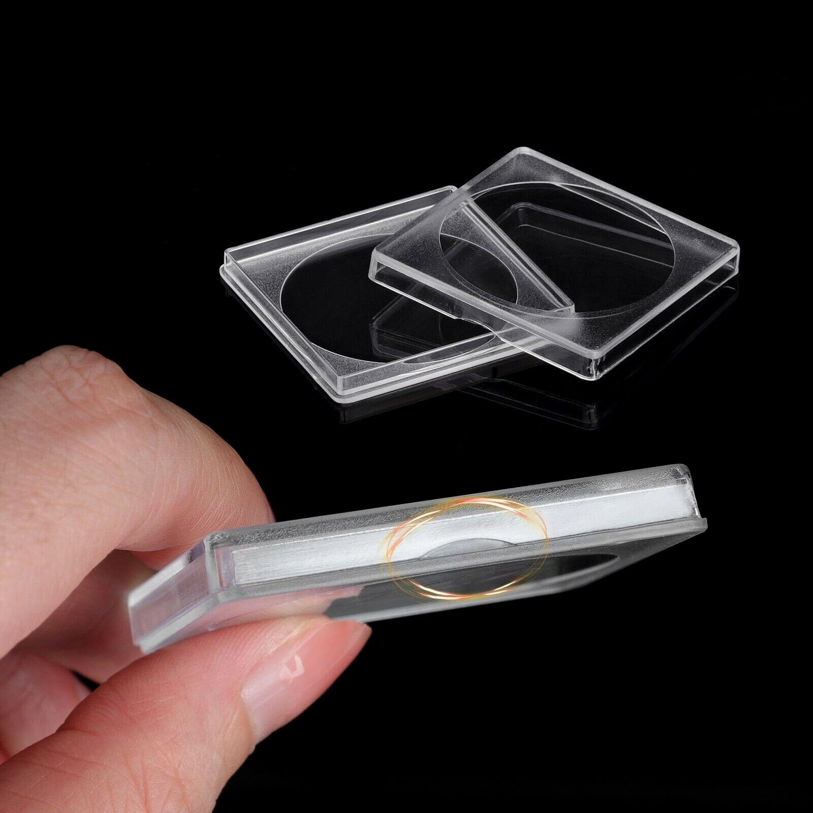 Amazon.co.jp: 40 *コインコレクションボックスコインホルダーPCCBグレードNGC  PCGSディスプレイストレージボックスケースプロテクター直径40MM用 : ホビー PCCB MINGT 9.5mmから40mm コインスラブディスプレイ  アクリルコインホルダーコレクション ケーシングプロテクター