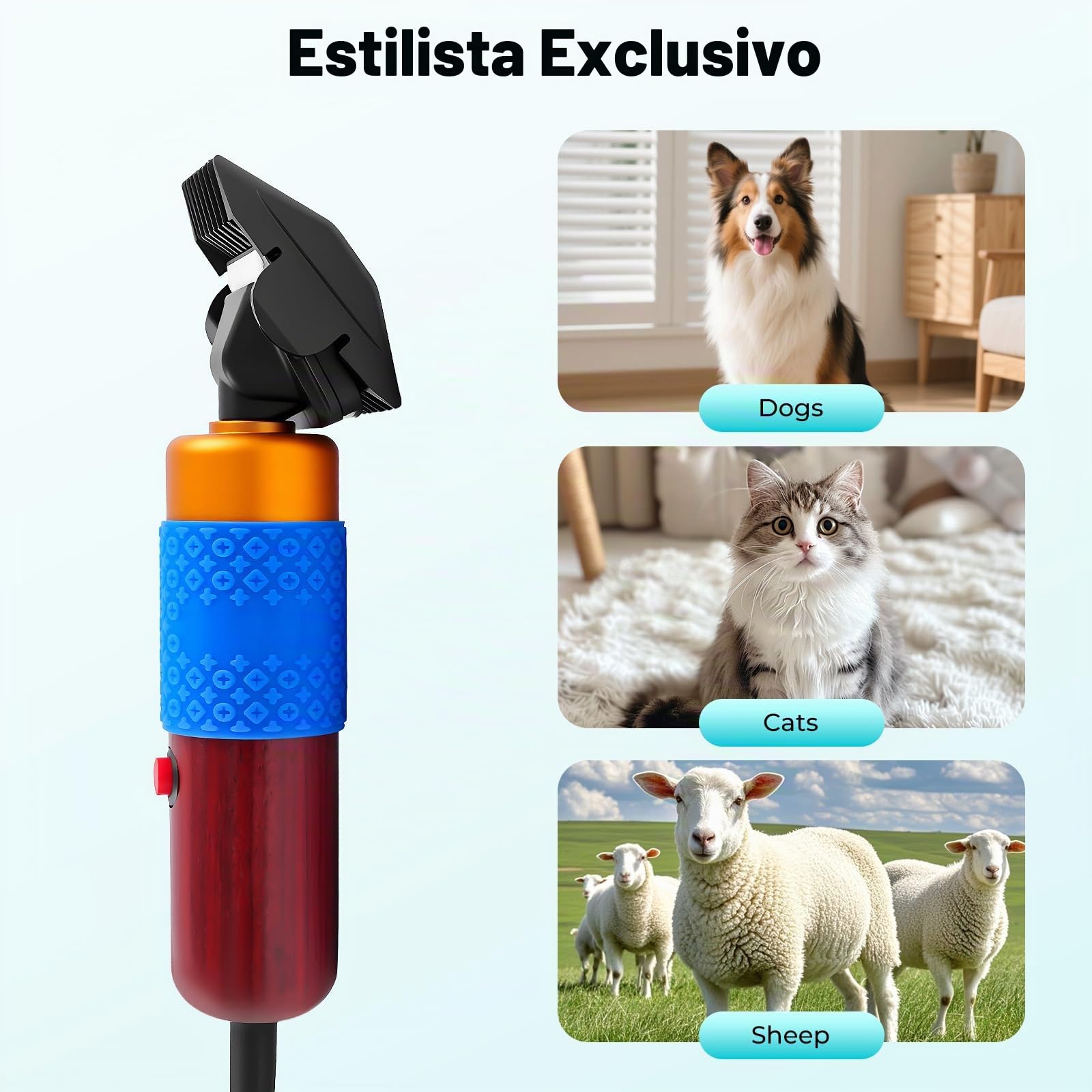 Cortapelos eléctrico de ovejas, 200 W, para mascotas, para perros