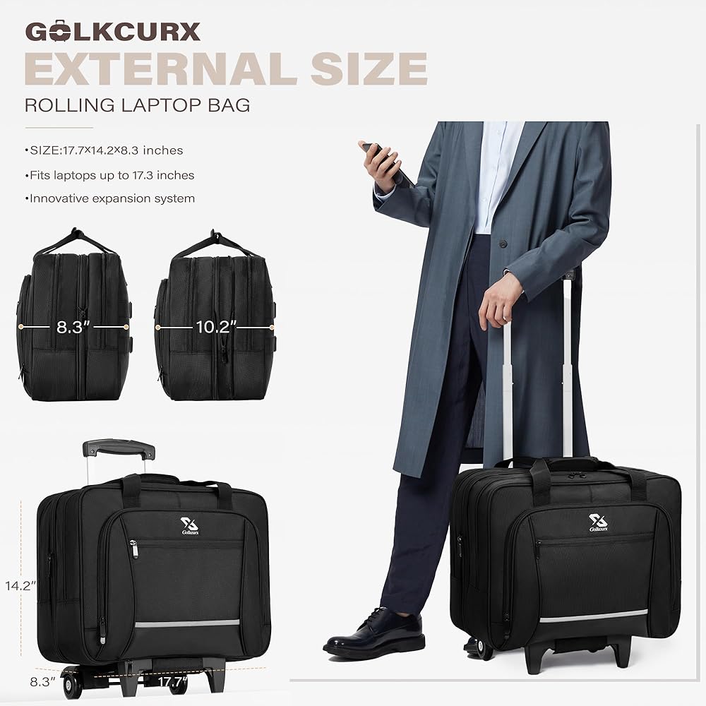 multiple laptop rolling case
