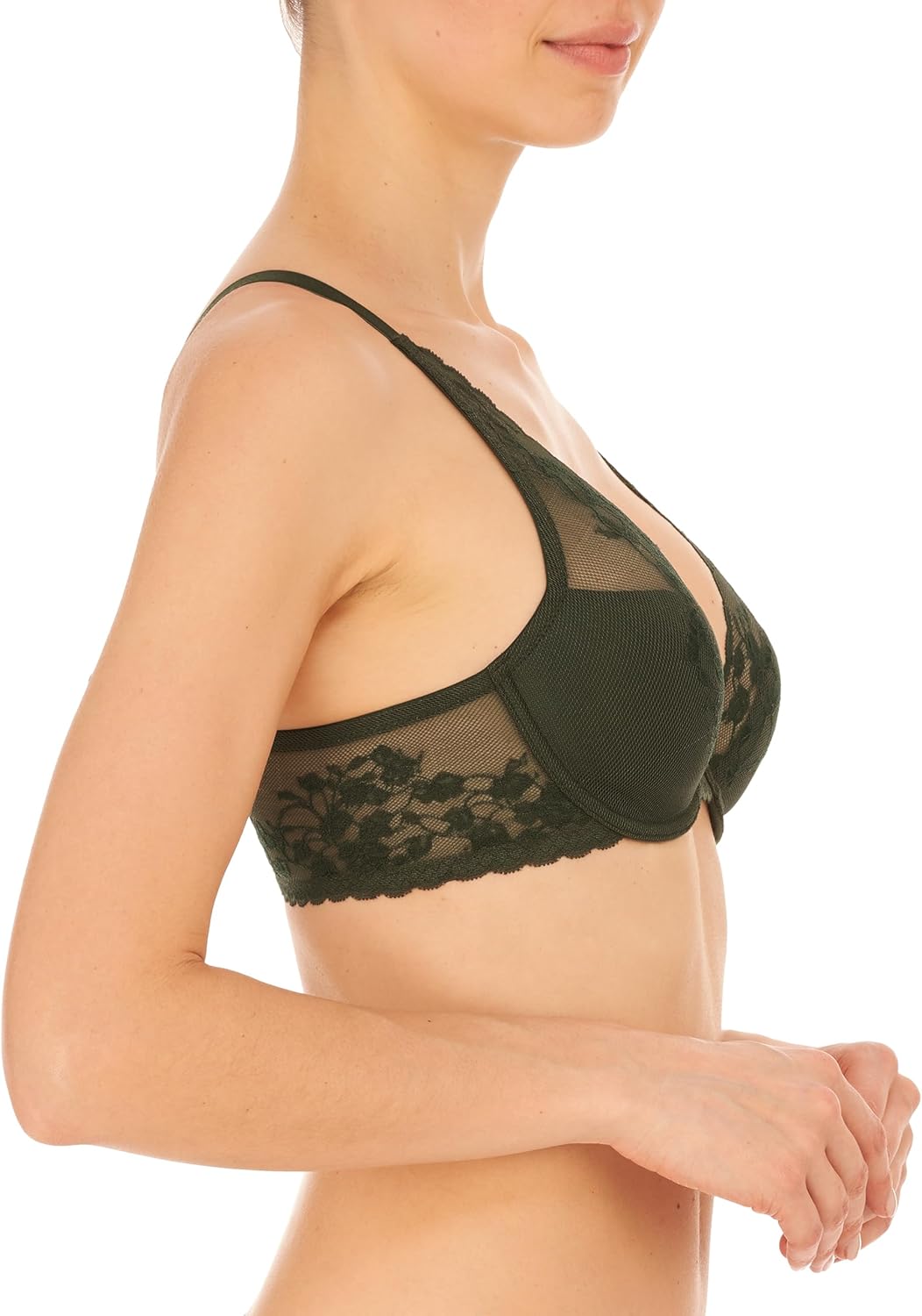 Natori Womens Cherry Blossom Convertible Contour UnderwirePlunge Bra - Image 2