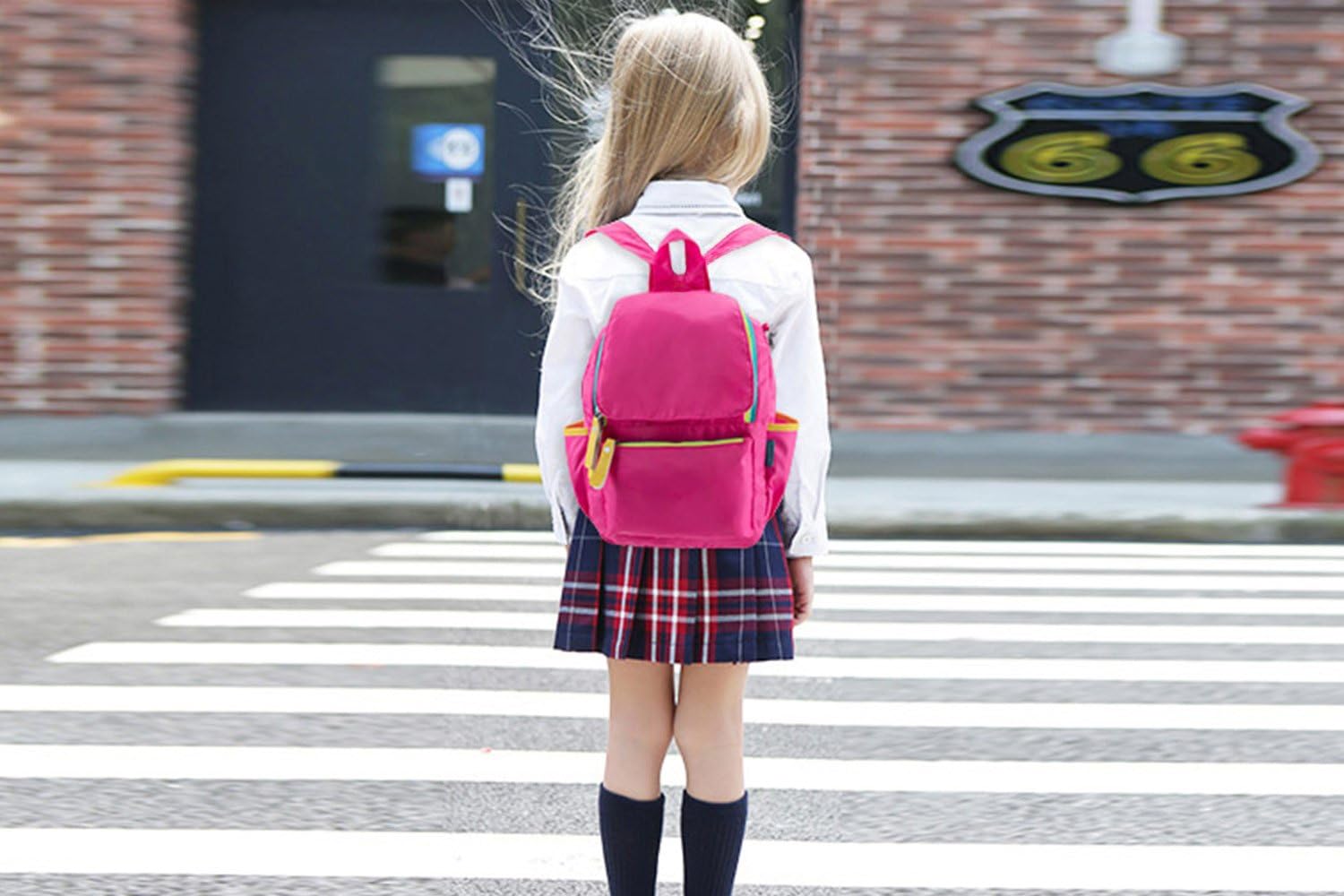 weiatas Kids Backpack Children Bookbag Preschool Kindergarten Elementary School Bag for Girls Boys (1530 hotpink, Small) - Image 6