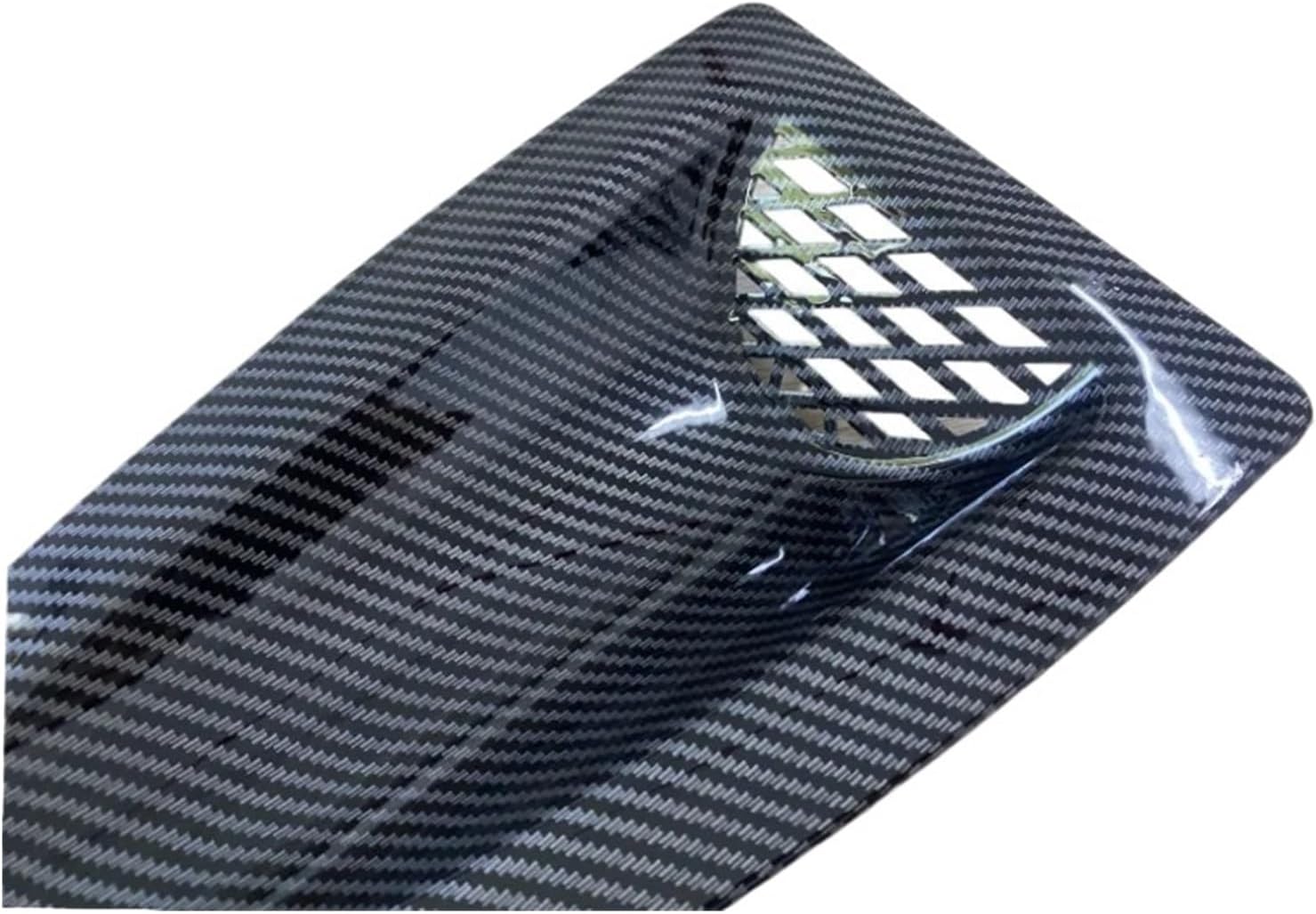 Fit for Nissan Skyline R32 R33 R34 V35 V36 GTR Engine Hood Vent Louvers Air Scoop Bonnet Vent Air Intake Cover Carbon(2pcs-Glossy Black)