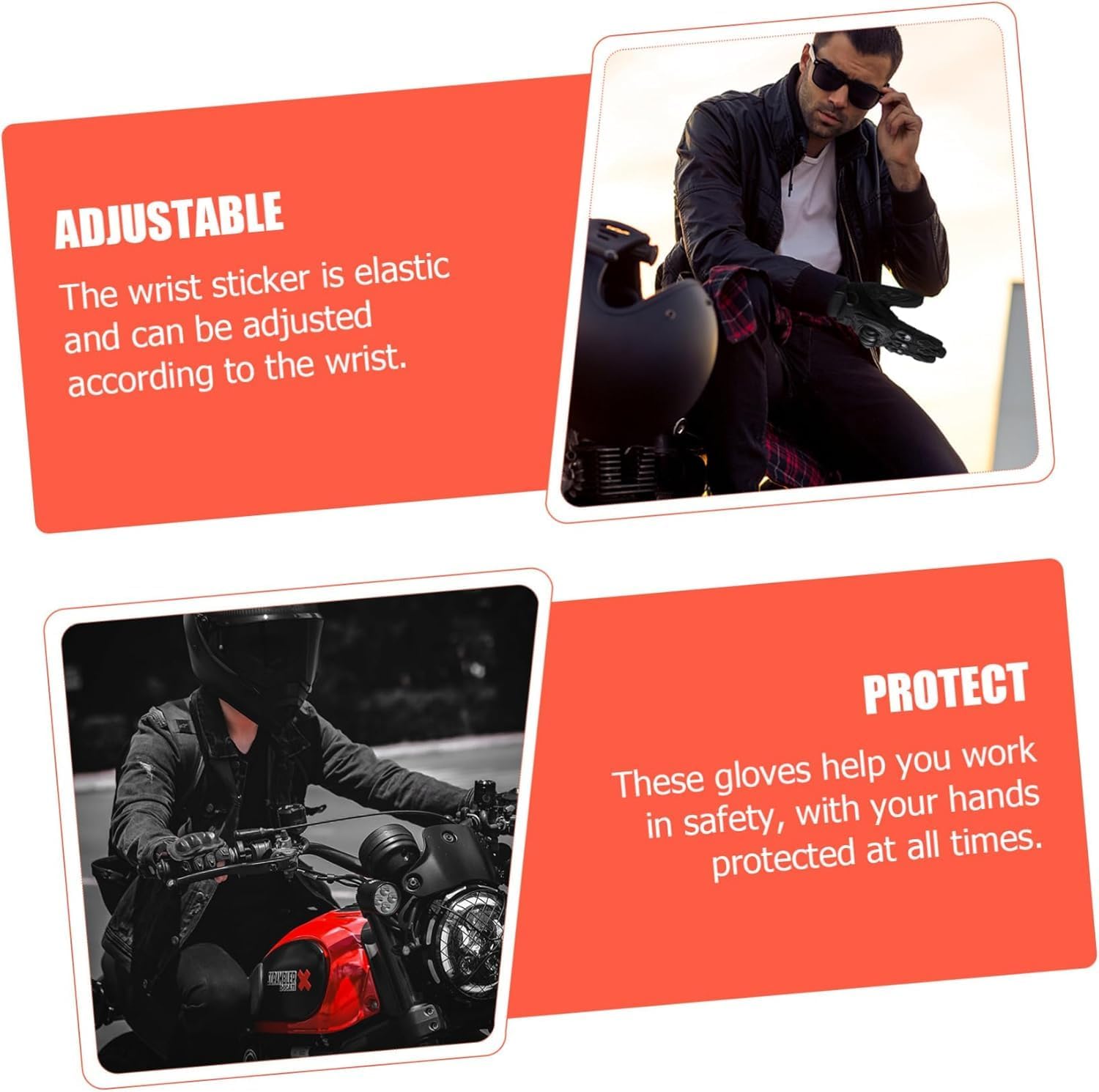 All-Season Touchscreen Motorcycle Gloves for Men & Women, Ideal for On-Road, Off-Road, Motocross, ATV, UTV, Bicycle Racing & Tactical Hiking Black(OSFA) - Image 9