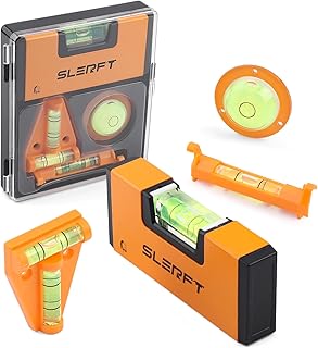 4-In-1 Portable Small Level Bubble Tool Set-Magnetic Pocket Level,T Level,Hanging Line Level,Circular Level,Accurate and Compact Mini Leveler Tool With Box.