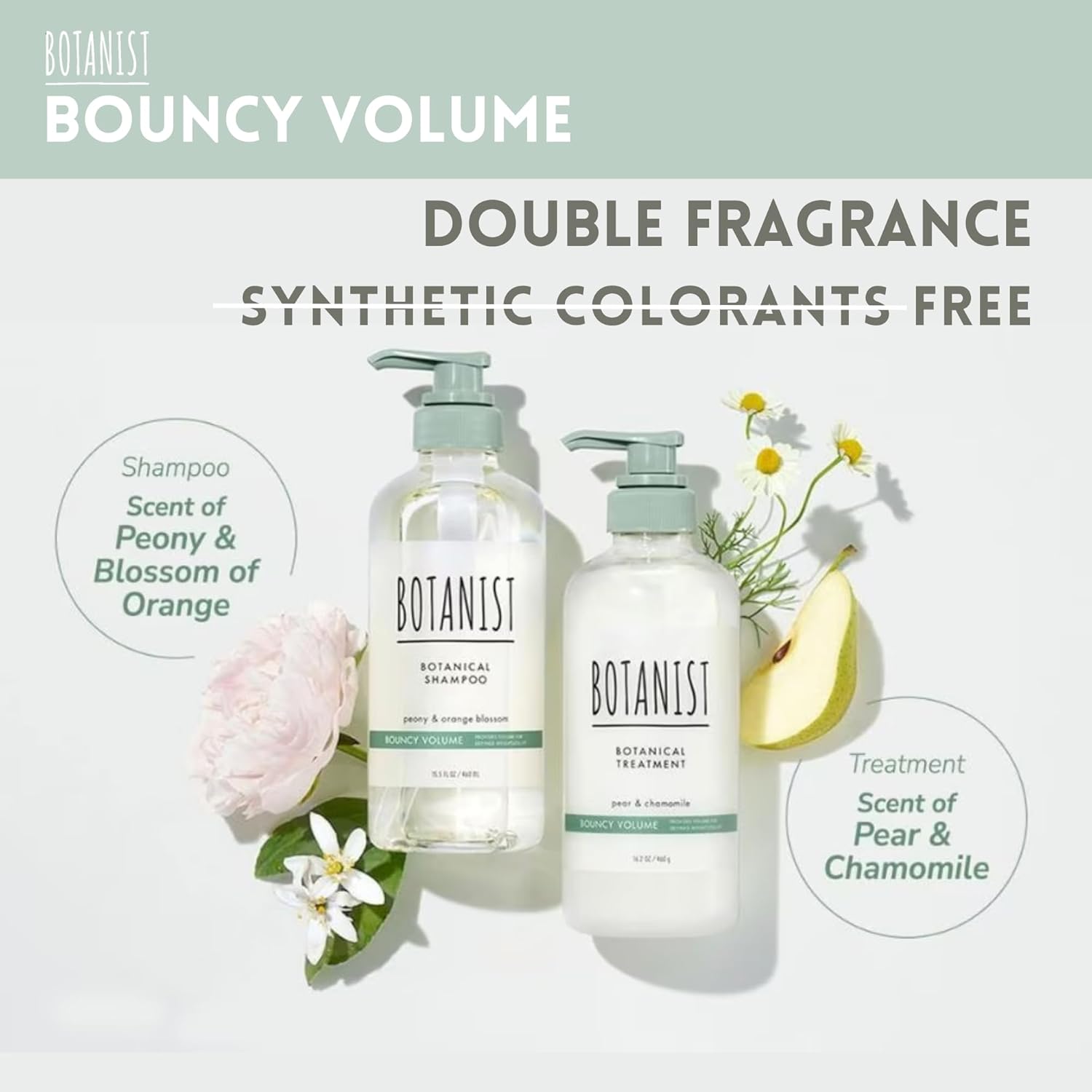 BOTANIST Hair Thickening Shampoo and Conditioner Set for Curly Hair, Anti Thinning Shampoo & Conditioner for Women with Keratin& Jojoba Oil, Sulfate & Paraben Free from Japan 31.7Fl Oz BOUNCY VOLUME