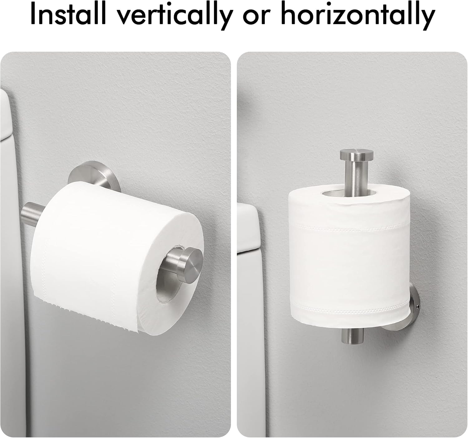 KES Toilet Paper Holder SUS304 Stainless Steel Wall Mount Screw Mounted Brushed, A2175S12-2