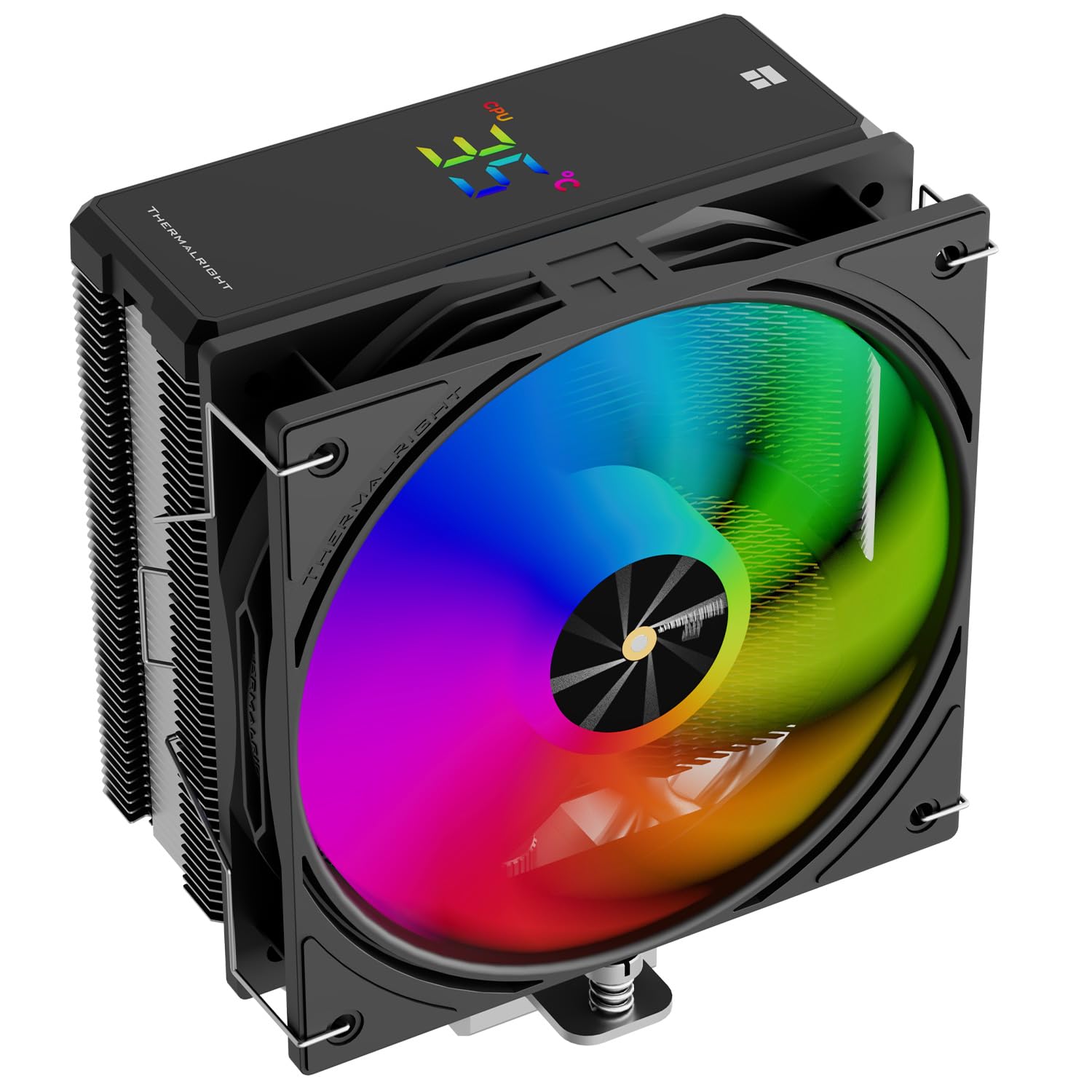 Thermalright Assassin X 120R - Raffreddatore digitale ARGB Black per CPU Top Cover, TL-P12-S PWM Quiet Fan CPU, supporto AM4/AM5, Intel LGA1851/1700/1150/1151/1200