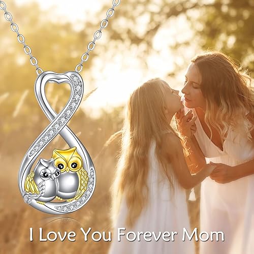 Miniatura 6 de YAFEINI Collar de plata de ley para amantes de los animales, vaca, capibara, llama, búho, vaca de las tierras altas, joyería de animales, regalos de