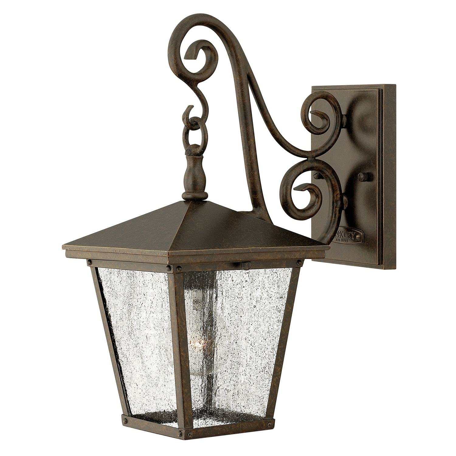Lanterne extérieure élégante IP44 en bronze - Verre de pluie, Lampe Lumière Éclairage extérieur
