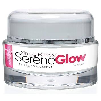 Simply Restore Serene Glow - Anti Aging Eye Cream - Lift and Firm your Eyes and Smile Lines - Help Protect from the Formation of Crows Feet - Protect Your Expression and Beauty - Under Eye Cream