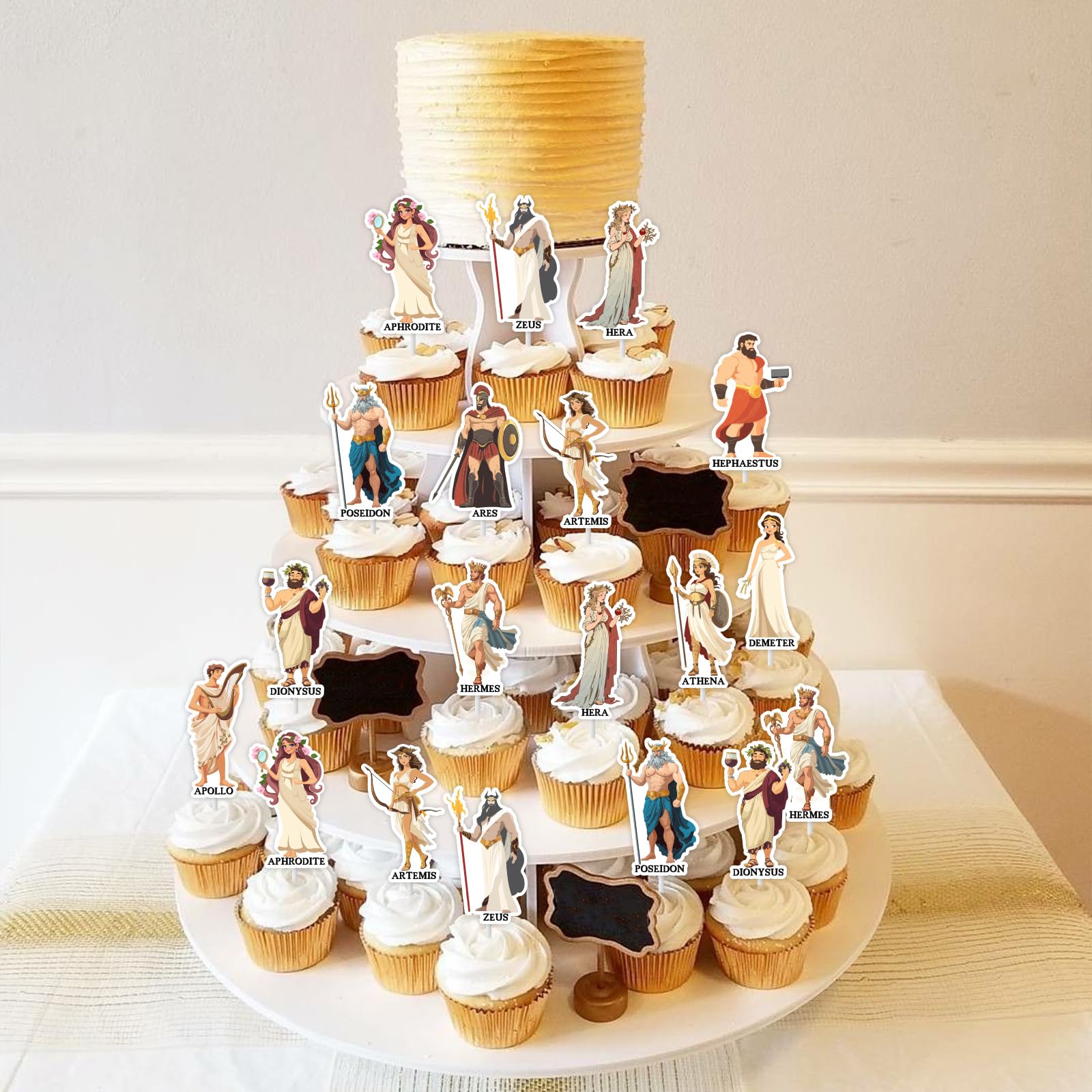 hansgo Federa quadrata per cuscino con cupcake, ciambelle