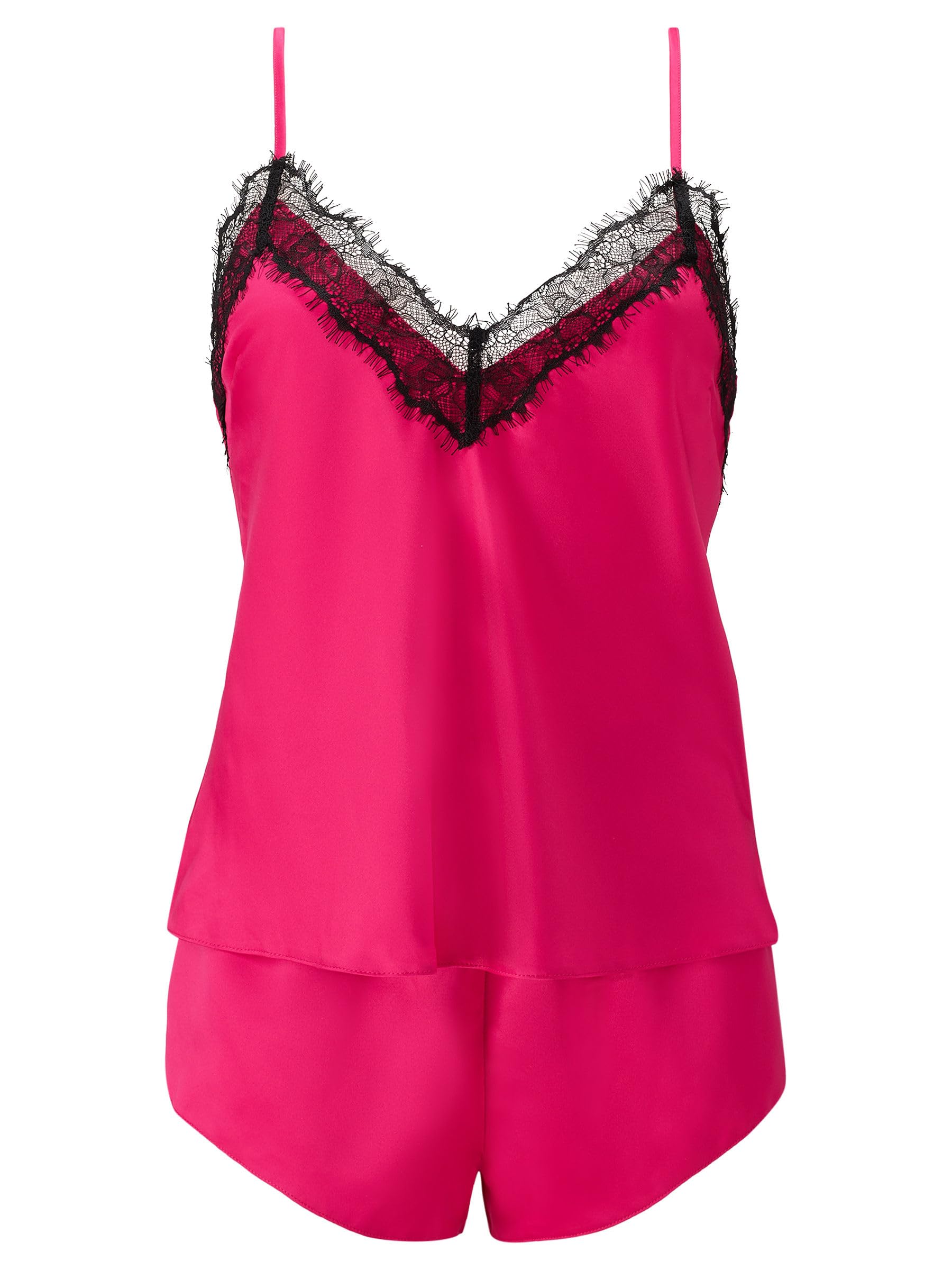 Ann Summers Women's Dark Pink Cerise Cami Set