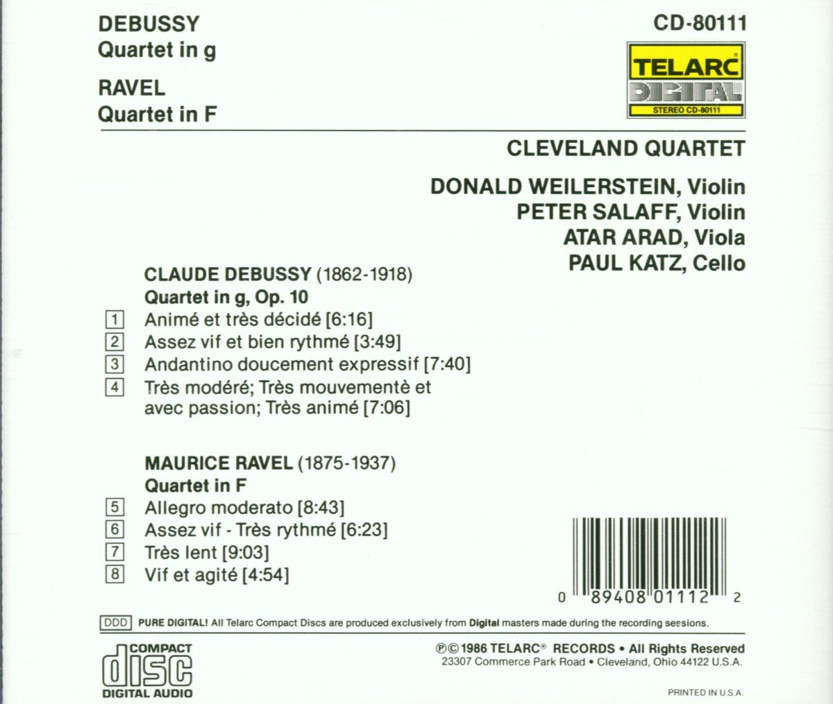 Quartetto Op. 10 & Quartetto In Fa