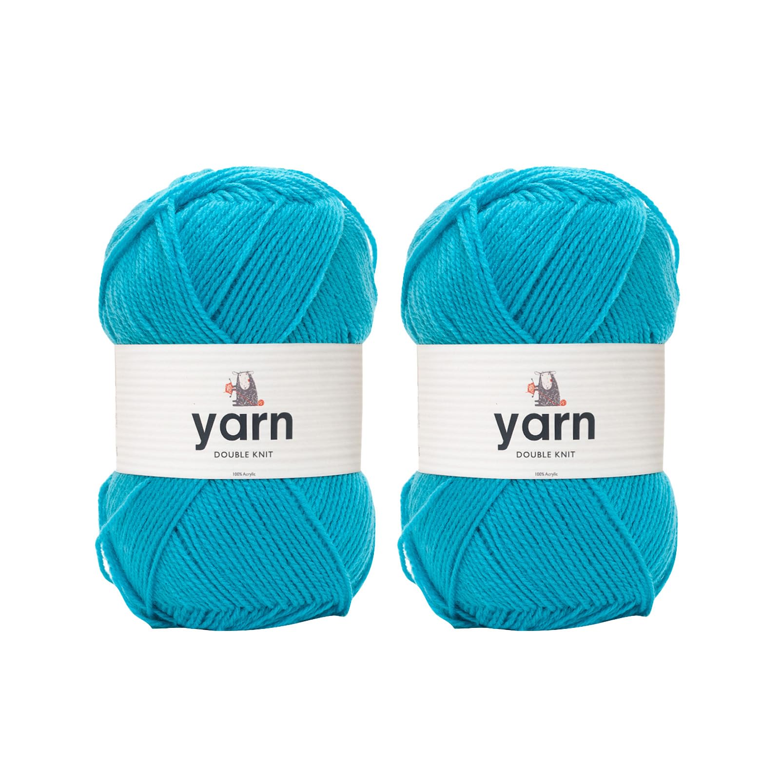 KORBOND DK Black Yarn - 100g Acrylic Wool - Lightweight, Hypoallergenic & Durable Double Knit Crochet Yarn Knitting Wool (290m Total) — view 90