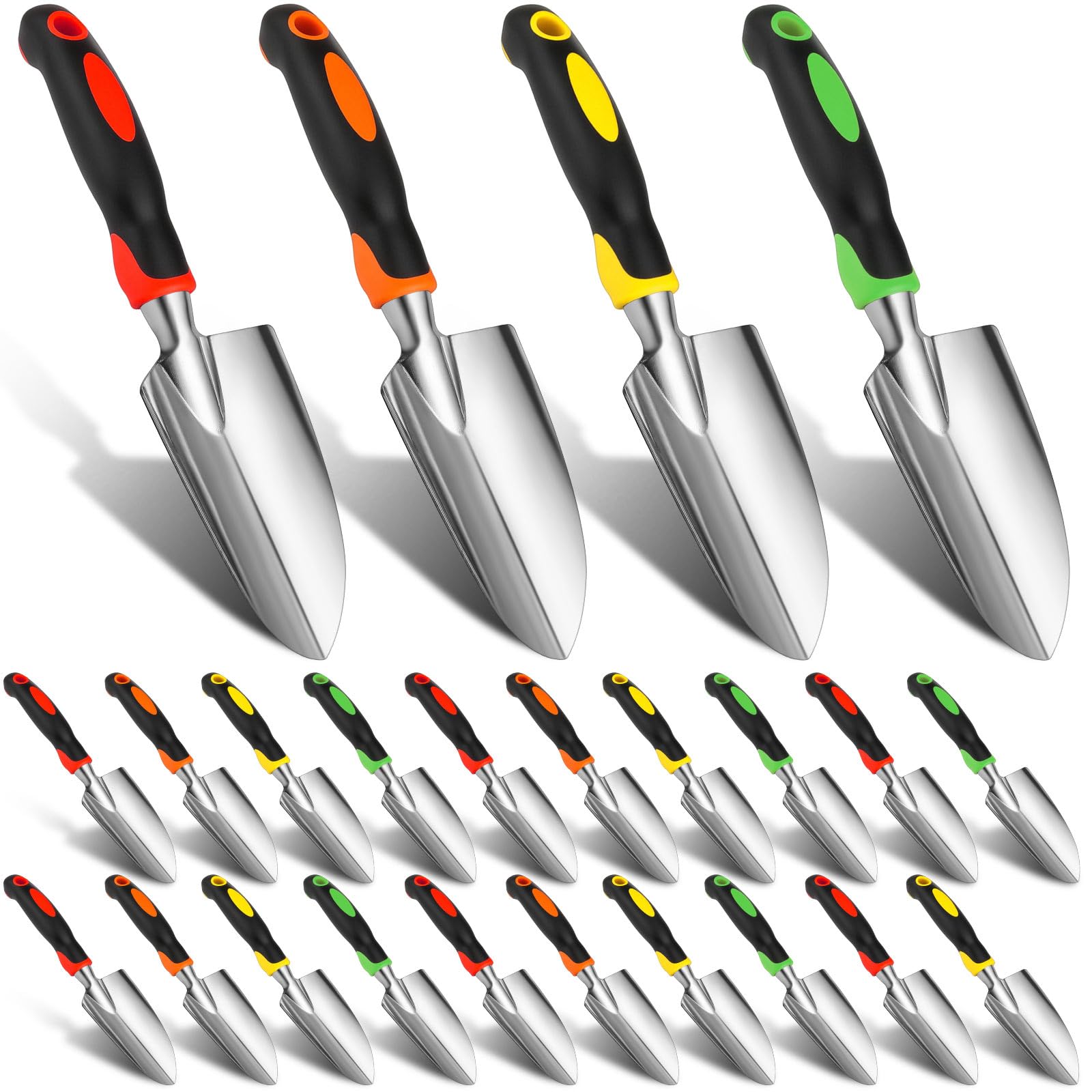 Pelles de jardin robustes en aluminium Yaocom avec manche ergonomique