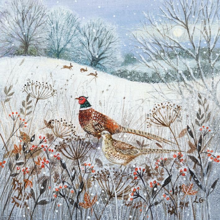 Museums & Galleries Charity Christmas Cards Pack of 20, Festive Wildlife in the Snow - Image 2