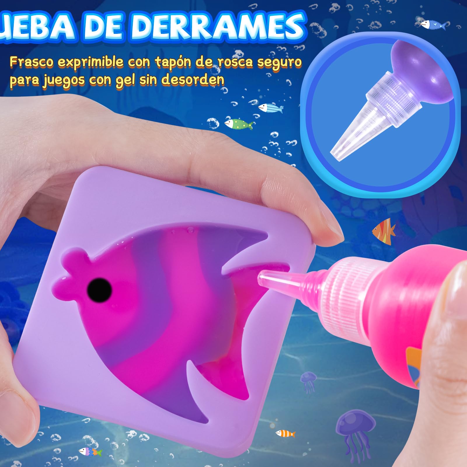 Thedttoy Gel de Agua mágica Que Cambia de Color,Juego de Gel de Agua para niños 22 Piezas,Magic Water Elf Kit,Juguetes de Agua,Regalo de Manualidad Creativa para Niñas de 3 Años en Adelante