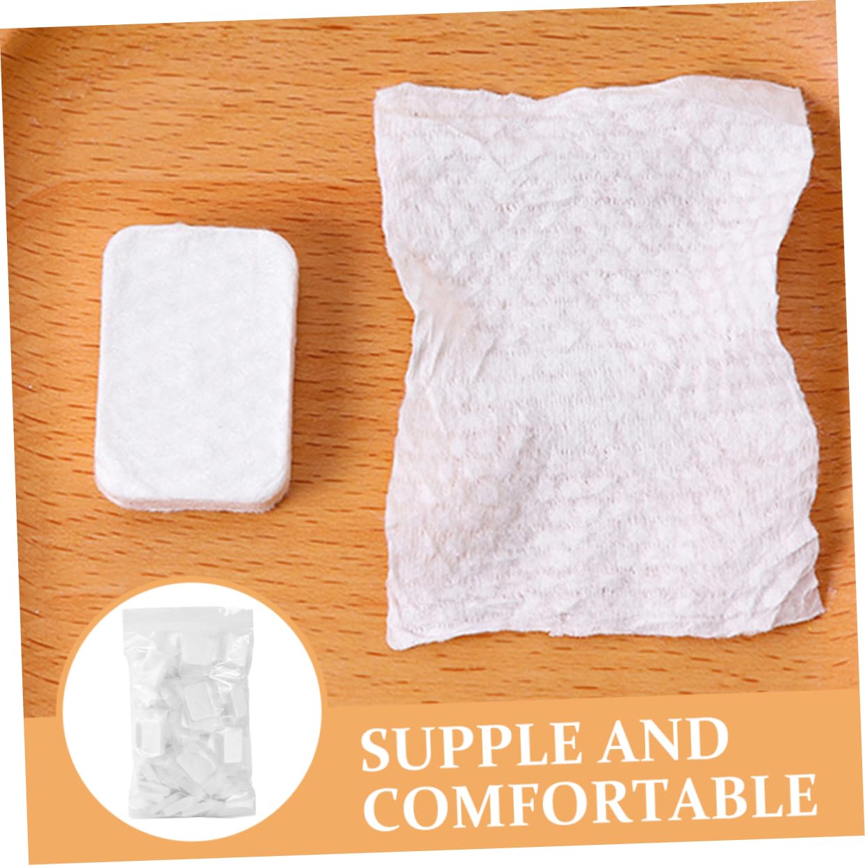 1packung Kompakte Kompressions-makeup-pads Vliesstoff Für Sanfte Gesichtsreinigung Für Make-up-entfernung Und Hautpflege