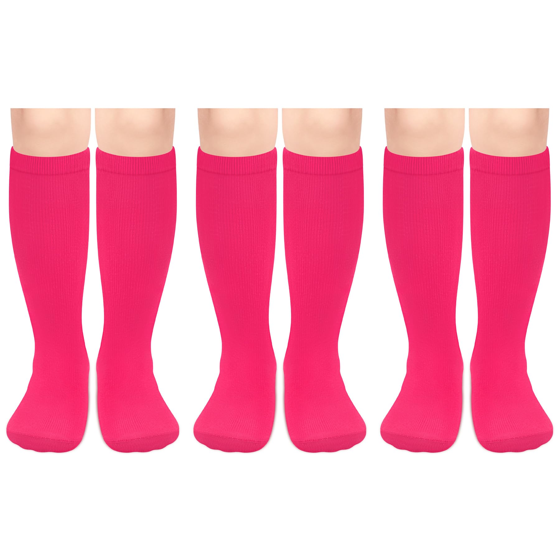 Olreco 3 Pack Toddler Soccer Socks Kids Baseball Socks Boys Girls Softball Sock Youth Football Sock Athletic Accessories