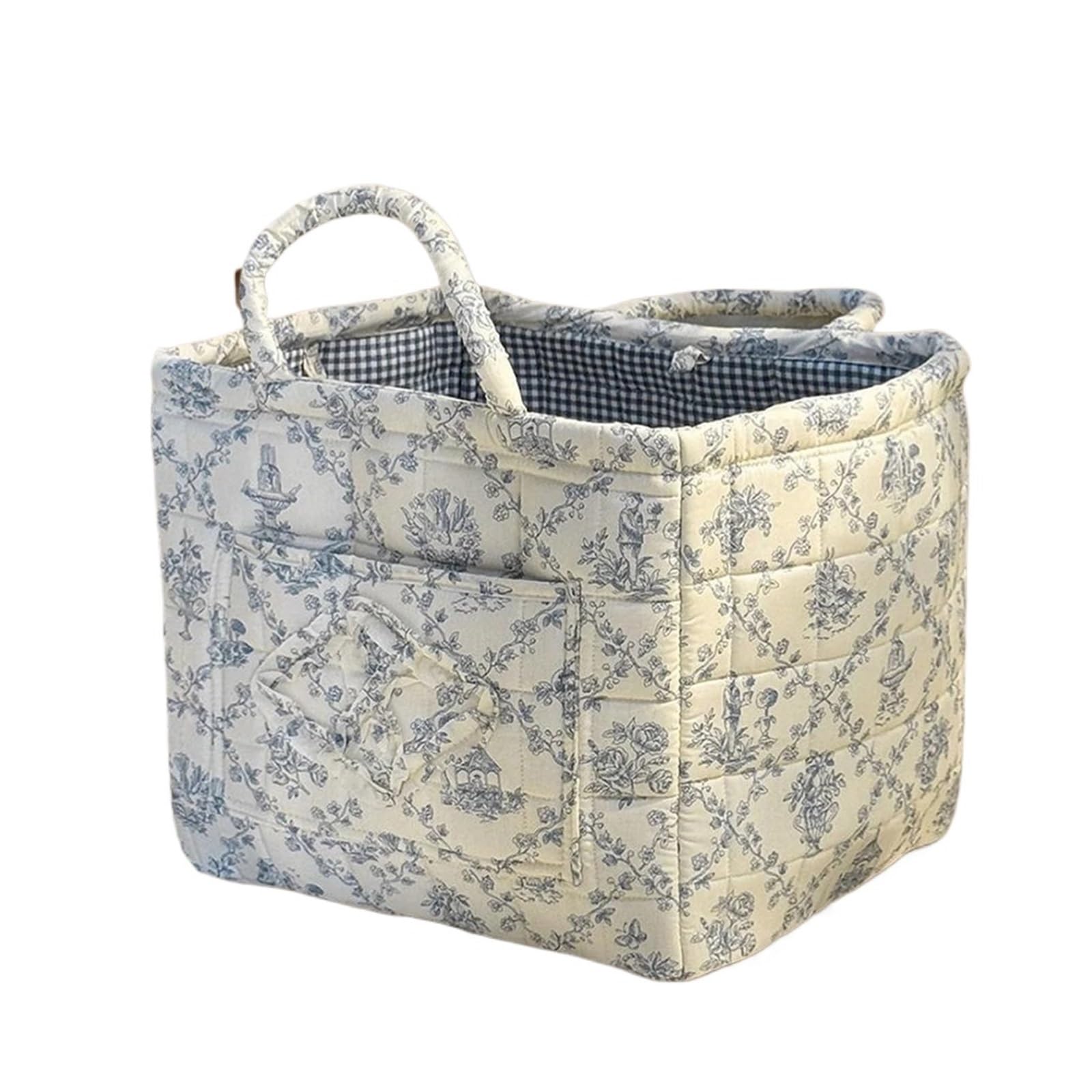 Panier pliable pour la maison éliminant le désordre avec son tissu matelassé