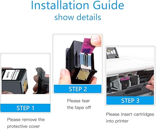 Miniatura 6 de KCMYTONER 210XL 211XL - Paquete combinado de cartuchos de tinta tricolor negros de repuesto para impresora Canon PG210XL CL211XL PG-210XL CL211XL de
