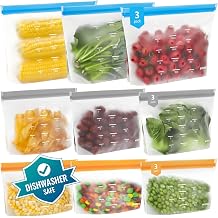 IDEATECH Freezer Bags Reusable Freezer Bags Food BPA Free