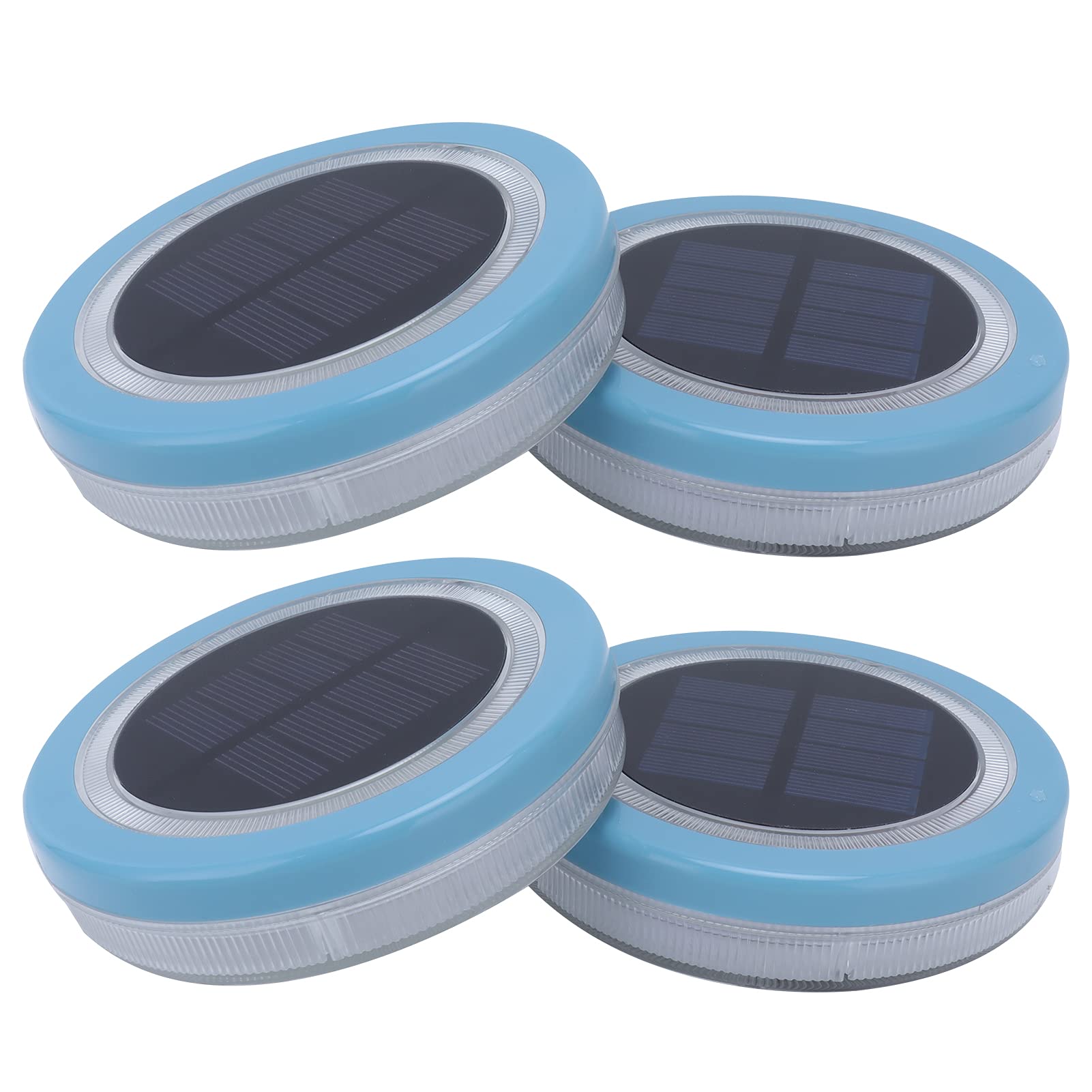 01 Luz Solar Flotante, 4 Colores claros Luz Solar para Paisaje 4 Piezas Ahorro de energía con presión para Piscinas al Aire Libre para Lagos de estanques