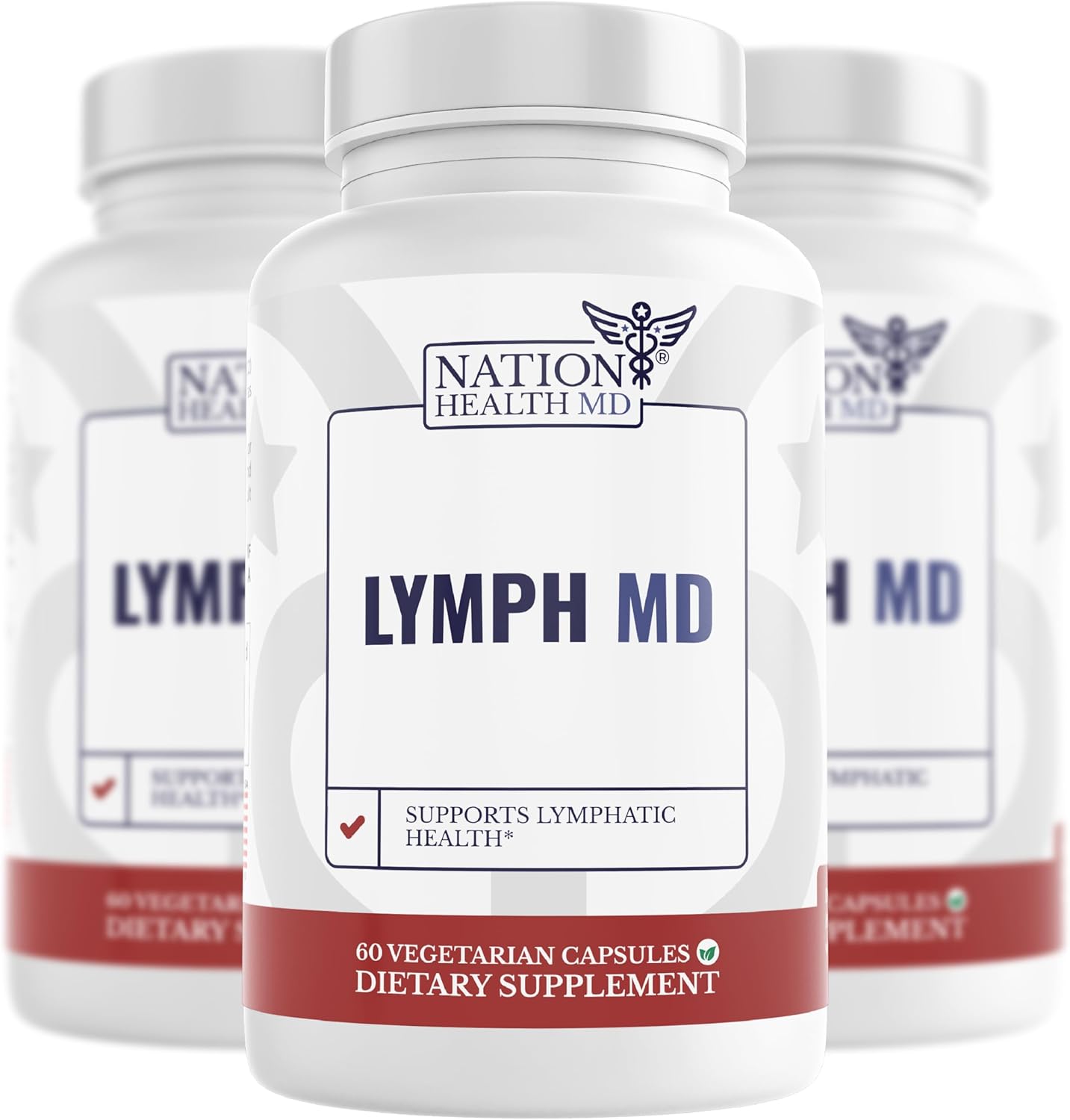 Lymph MD – Lymphatic Drainage Supplement – Lymph System Support for Women & Men – with Bromelain, Echinacea, Burdock Root, Dandelion, Rutin, Kelp & More – 180 Capsules