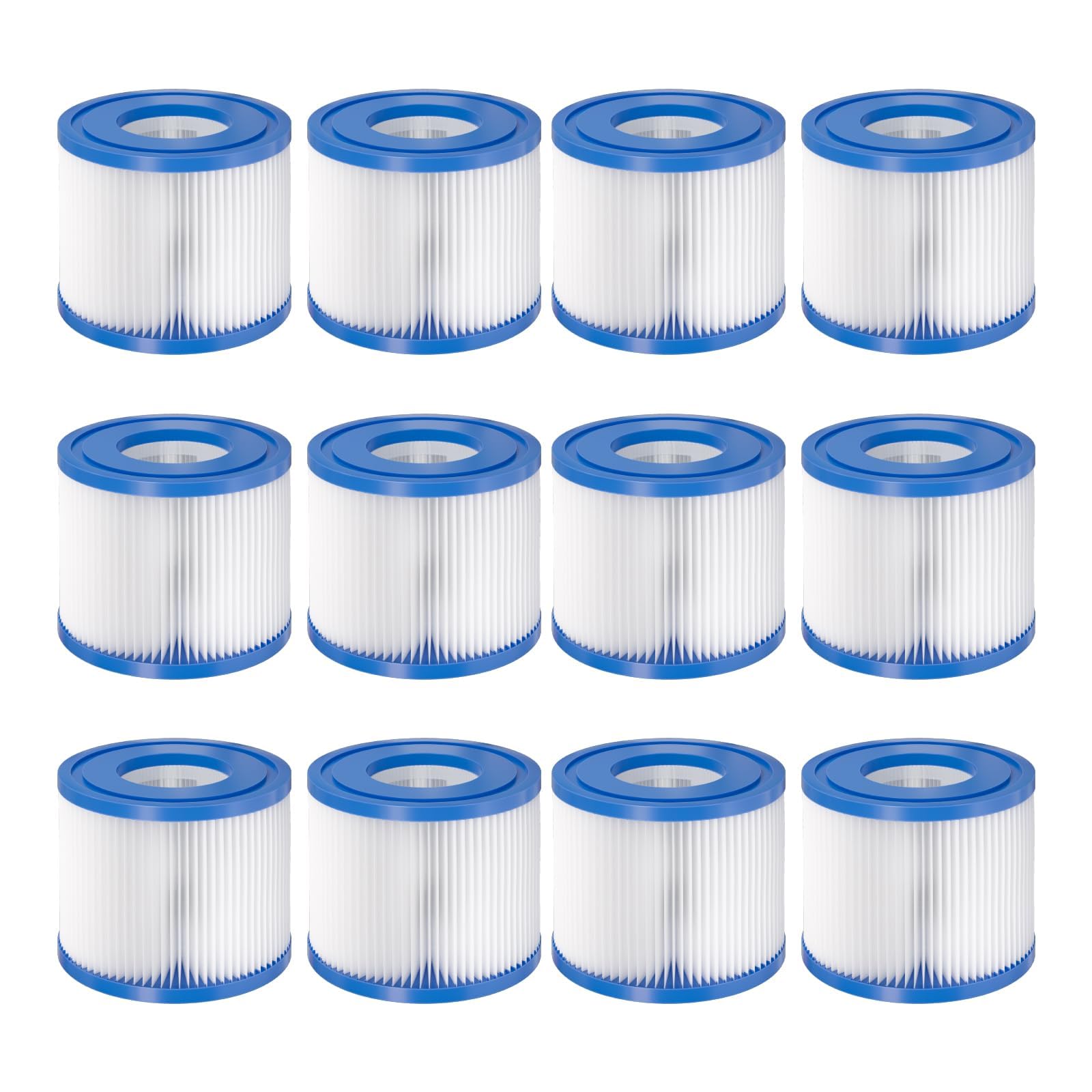 Lot de 12 Cartouches de Filtre de Rechange de Type VI pour Spa et Jacuzzi