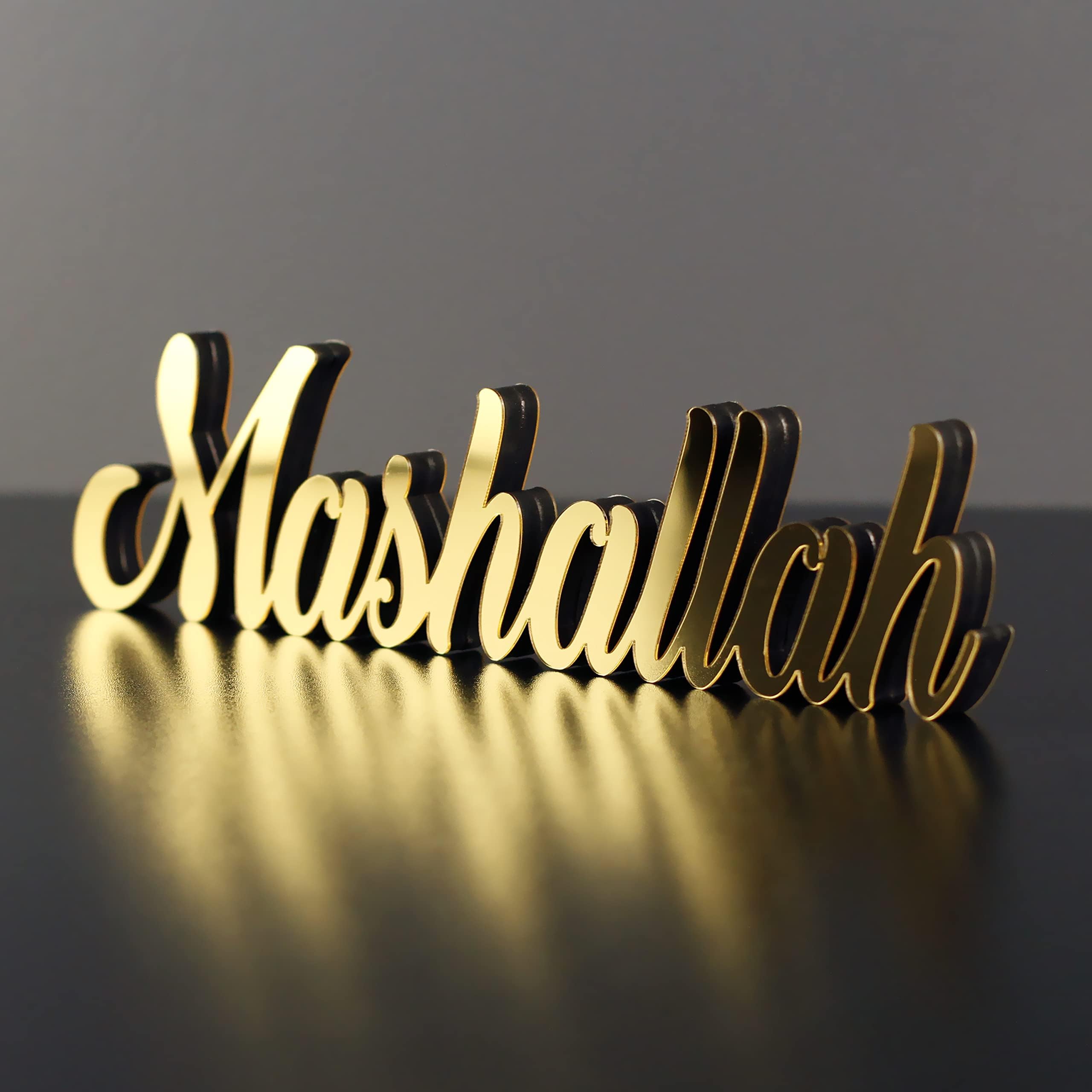 iwa Concept Mashallah Gold Islamic Decor | Home Decorations for Ramadan & Eid Gifts