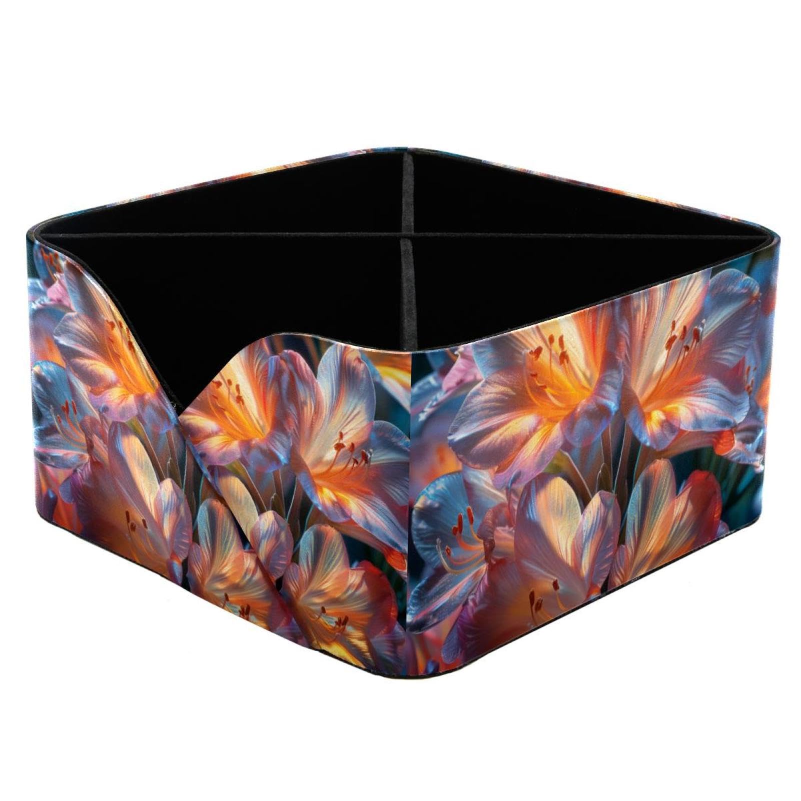 Porte-stylos rectangulaire fleur en cristal pour organiser l'atelier d'art créatif