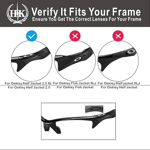Miniatura 4 de HKUCO Repuesto para Oakley Half Jacket 2.0 XL Gafas de sol Kit de goma